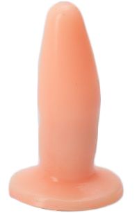 Телесная анальная пробка с подошвой-присоской White Label 47011-2-MM (14 см)