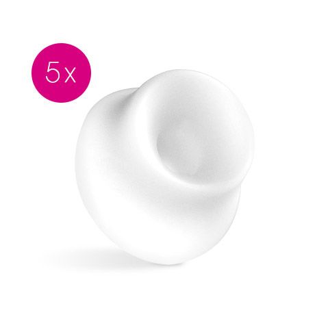 Комплект из 5 белых насадок Womanizer 0512974 (размер XL)