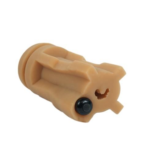 Мастурбатор-ротик мулатки кофейного цвета Topco Sales CyberSkin Vulcan Deep Throat with Vibration 1600395