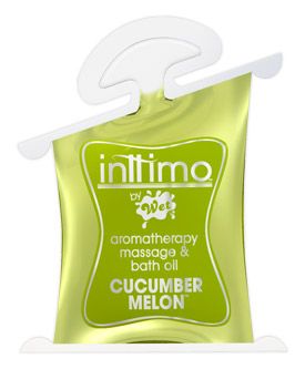 Масло для массажа с ароматом огурчика и дыни Wet Inttimo Cucumber Melon 23916 (10 мл)