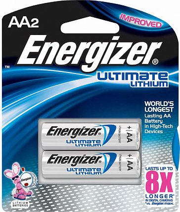 Батарейки Energizer Ultimate Lithium FR6/L91 AA 639154 (тип AA, 2 шт)