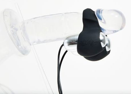 Чёрный инновационный мужской вибростимулятор Hot Octopuss JETT HO14