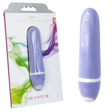 Фиолетовый мини-вибромассажёр Vibe Therapy Quantum 50774 (9 см)
