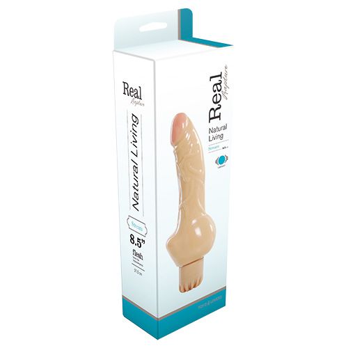 Телесный вибратор с широким основанием Toyz4lovers REALISTIC VIBRATOR REAL RAPTURE STREAM (21,5 см)