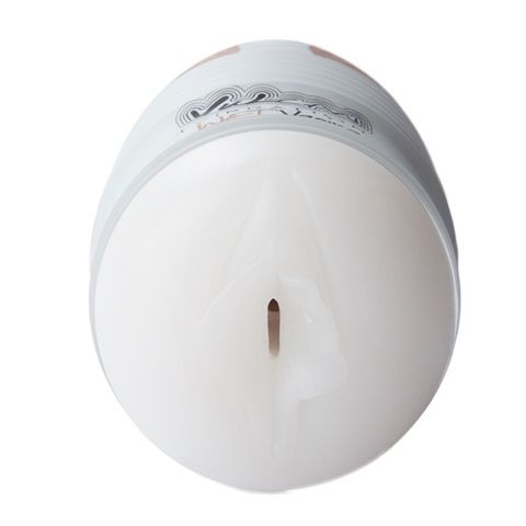 Мастурбатор-вагина белого цвета с вибрацией Topco Sales Vulcan Love Skin Masturbator Wet Vagina Vibe 1600152