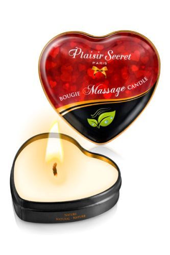 Массажная свеча с нейтральным ароматом Plaisir Secret Bougie Massage Candle  826060