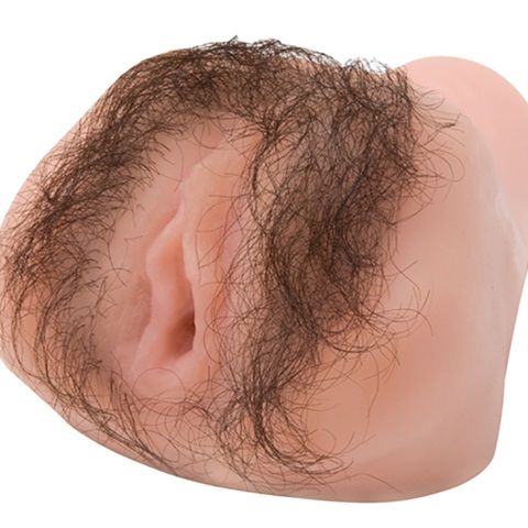 Телесная вибровагина с пышной растительностью Topco Sales Laura Doone 1974 Hairy Vibrating CyberSkin Pussy 1097137