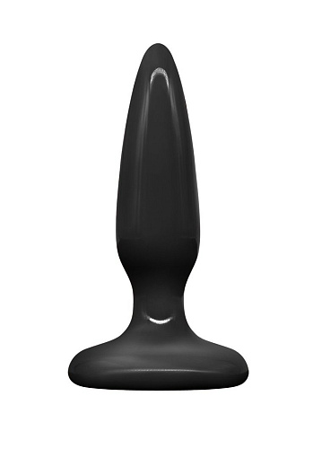 Чёрная конусовидная анальная пробка NS Novelties Plug № 4 NSN-0934-03 (8,4 см)