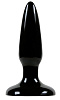 Чёрная анальная мини-пробка NS Novelties Jelly Rancher Pleasure Plug Mini NSN-0450-13 (8,1 см)