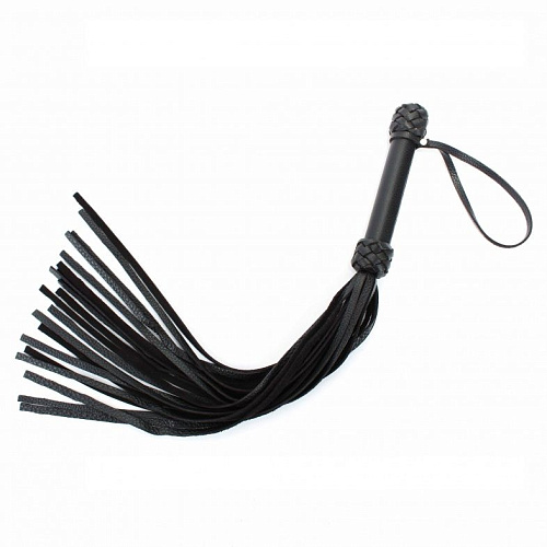 Чёрная плеть БДСМ арсенал «Турецкие головы» 54029 (57 см)