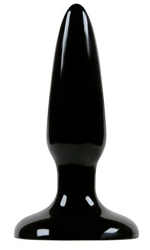 Чёрная анальная мини-пробка NS Novelties Jelly Rancher Pleasure Plug Mini NSN-0450-13 (8,1 см)
