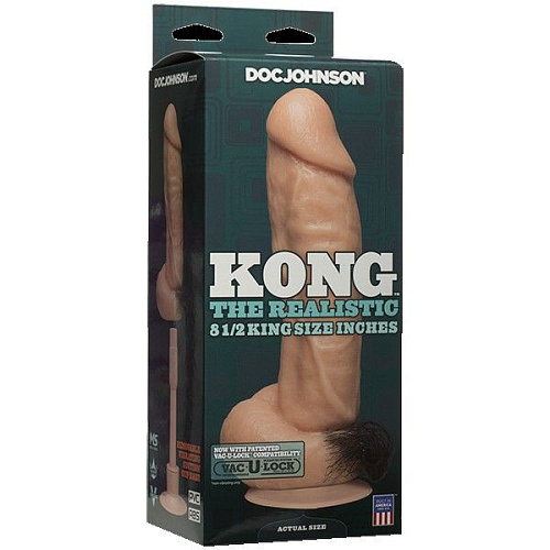 Телесный вибратор Doc Johnson Kong 0273-02-BX (23,6 см)