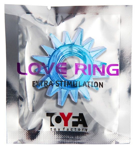 Нежно-голубая гелевая насадка-«cолнце» ToyFa 818004-6