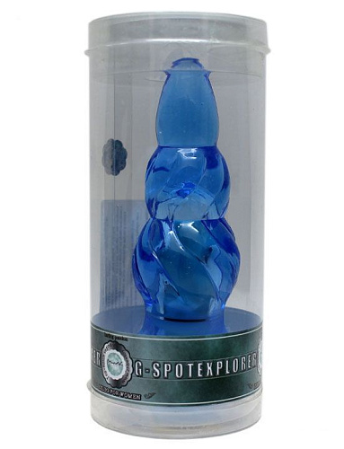 Голубая анальная вибропробка Eroticon 31029 (9 см)