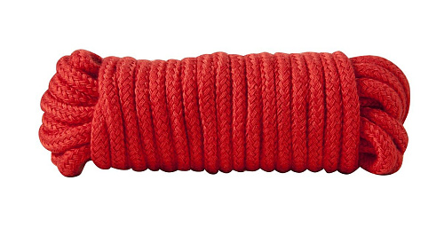 Красная хлопковая верёвка Blush Novelties Bondage Rope 16 Feet 520045 (5 м)