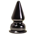 Чёрный анальный плаг LOVETOY (А-Полимер) MAGNUM-1 420100 (10 см)