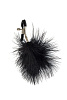 Зажимы на соски с черным пухом Lola toys Euphoric 1131-01lola