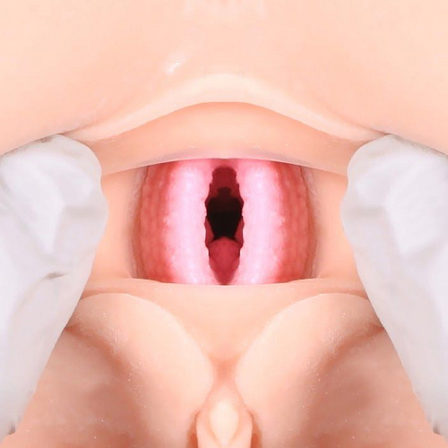 Мастурбатор-полуторс телесного цвета с двойным слоем материала KOKOS Valentina M01-003-08D