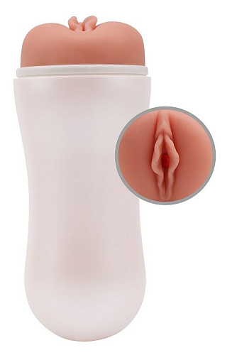 Телесный мастурбатор-вагина в колбе Chisa Pearl Trainer CN-620828019