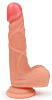 Телесный фаллоимитатор-реалистик на присоске Bior toys ER-30067