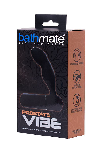 Стимулятор простаты чёрного цвета Bathmate Prostate Vibe BM-PM-BR (10,5 см)