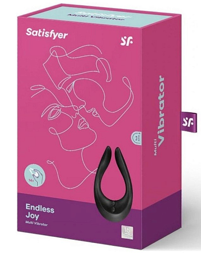 Чёрный многофункциональный стимулятор для пар Satisfyer Partner Multifun 2 4001074