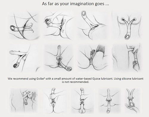 Чёрный анатомический вибромассажёр Fun Toys Gvibe 2 FT10103 (18 см)