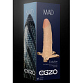 Полый фаллоимитатор телесного цвета на регулируемых ремешках EGZO MAD FH015