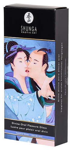 Возбуждающий блеск для губ с ароматом кокоса Shunga «Божественное удовольствие» 7910