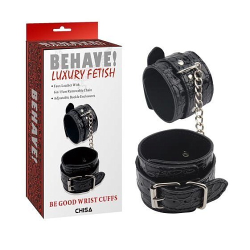 Чёрные наручи Chisa Be good Wrist Cuffs CN-632125452