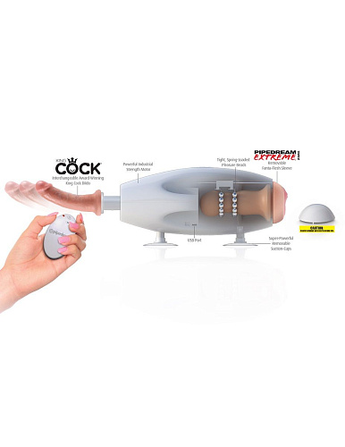 Вибромассажёр для пар с пультом ДУ Pipedream International Couples Sex Machine PD3763-19