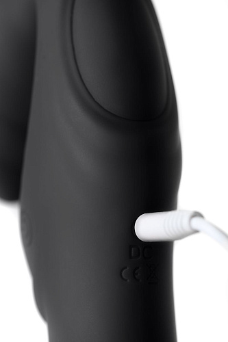 Чёрный безремневой страпон с вибрацией ToyFa 901408-5