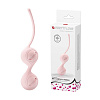 Нежно-розовые вагинальные шарики на сцепке Baile Kegel Tighten Up I BI-014490-2