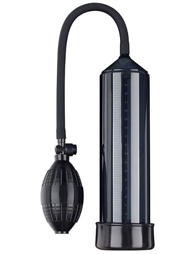 Чёрная вакуумная помпа с грушей Eroticon PUMP X1 30467
