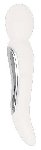 Белый двусторонний жезловый вибратор с 10 режимами вибрации Orion Smile 0591521