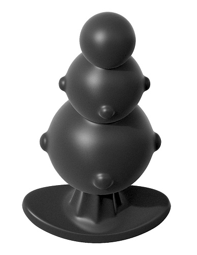 Чёрный анальный стимулятор Pipedream Ass Sweeper PD4686-23 (11,7 см)