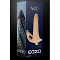 Телесный полый мужской страпон EGZO MAD FH011
