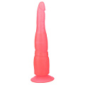 Розовый фаллообразный плаг на присоске LOVETOY (А-Полимер) 215100 (18,5 см)
