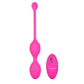 Розовые вагинальные шарики с ДУ и функцией памяти California Exotic Novelties Remote Dual Motor Kegel System SE-0077-43-3