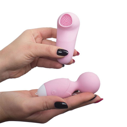 Розовый вибронабор для женщин RestArt SONG RA-347