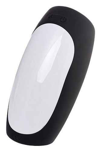 Чёрно-белый перезаряжаемый мастурбатор Erotist Hailstorm 543004