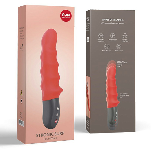 Оранжевый пульсатор Fun Factory Stronic Surf 4118823 (20,3 см)