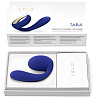 Синий вибромассажёр для пар Lelo Tara Midnight Blue LEL7489