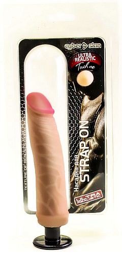 Телесная насадка-фаллос для страпона Harness с плугом LOVETOY (А-Полимер) 844202 (15,5 см)