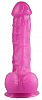 Розовый реалистичный фаллоимитатор на присоске Сумерки богов 1015-64 BX DD (24 см)