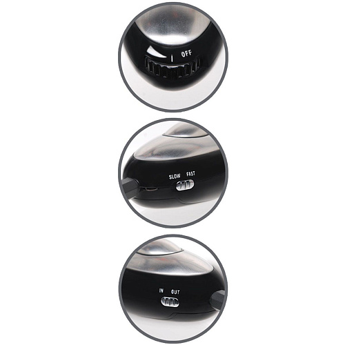 Чёрный электростимулятор с кольцами на пенис и мошонку Pipedream Shock Therapy PD3725-06