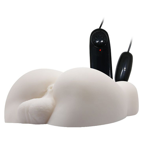 Мастурбатор телесного цвета в виде мужского полуторса с мошонкой и анусом Baile Bigger man BM-009191