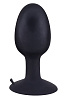 Чёрная анальная втулка со смещенным центром тяжести Seven Creations ROLL PLAY EXTRA LARGE 51082 (12 см)