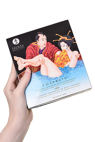 Соль для ванны, превращающая воду в гель Shunga Lovebath Ocean temptation 6800