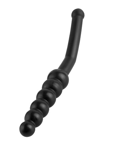 Чёрная анальная ёлочка с ручкой Pipedream Fun Flex Anal Wand PD4646-23 (24 см)